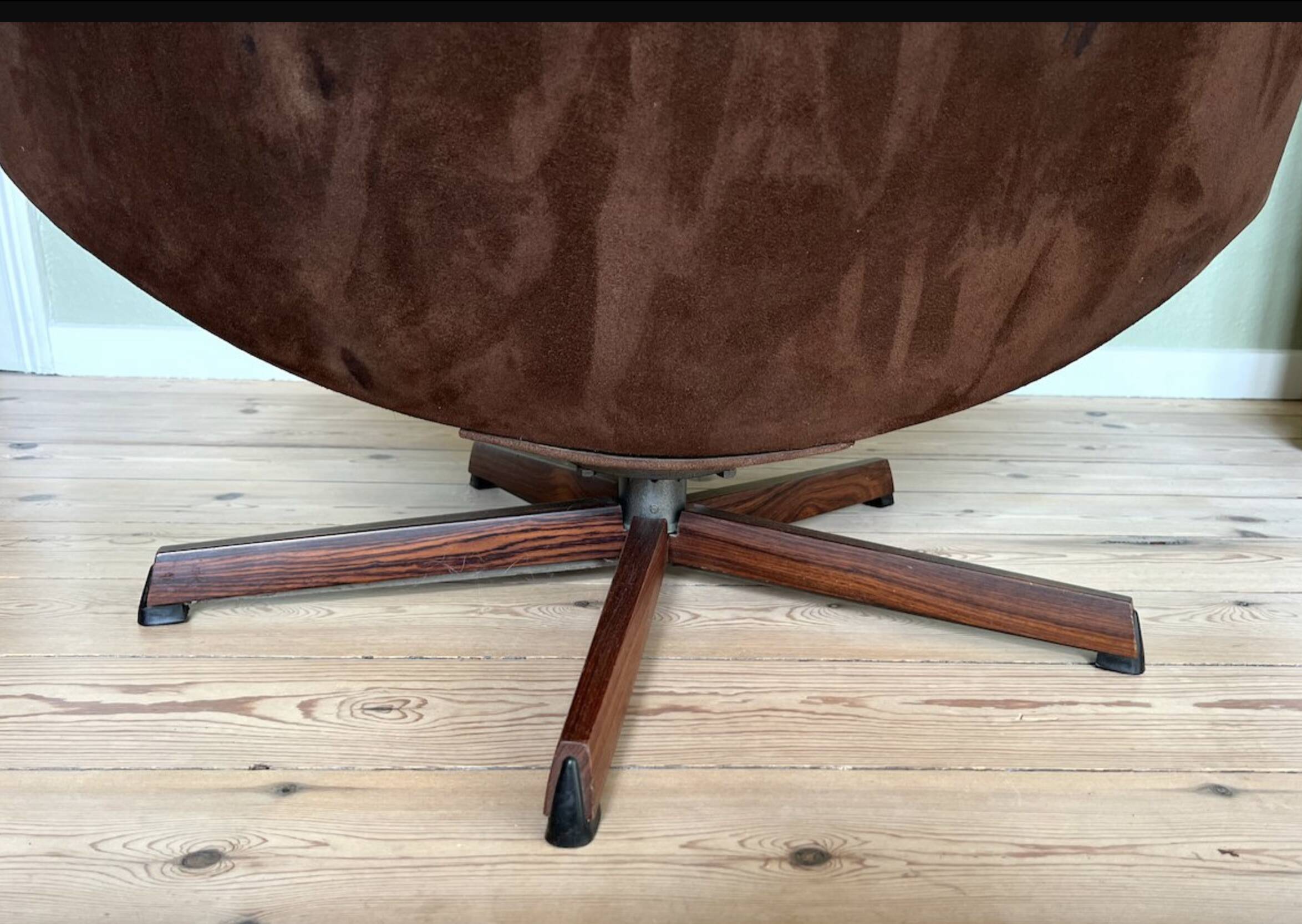 Vintage Danish Reclining Lounge Chair By Madsen & Schübel, 1970S