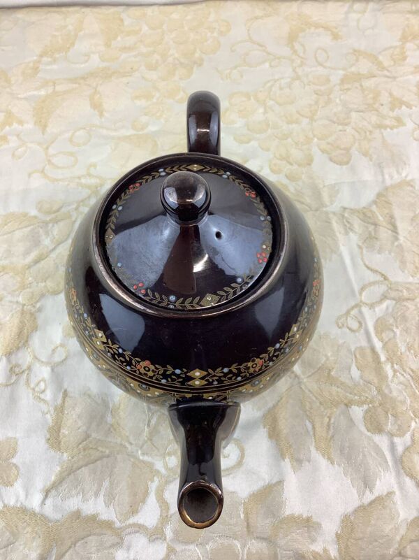 Théière ancienne Sarreguemines France