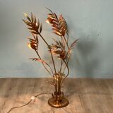 Hans Kogl Jansen style flower floor lamp, vintage 70s