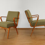 German Vintage Armchair Pair By Selman Selmanagic For Veb Deutsche Werkstätten Hellerau, 1960s