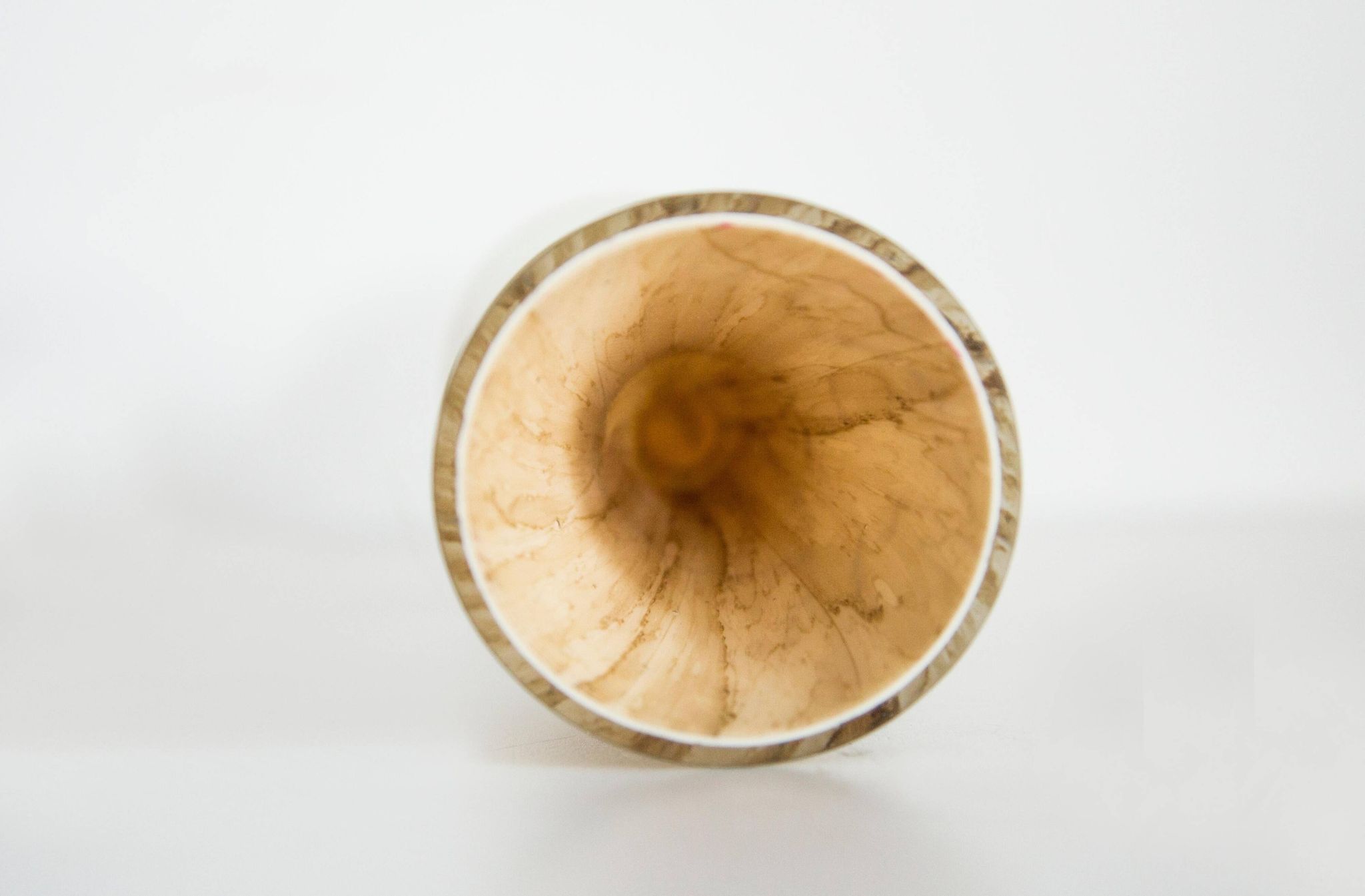 Vintage mid-century artistic vase, beige sand, Murano glass, Europe, 1970.