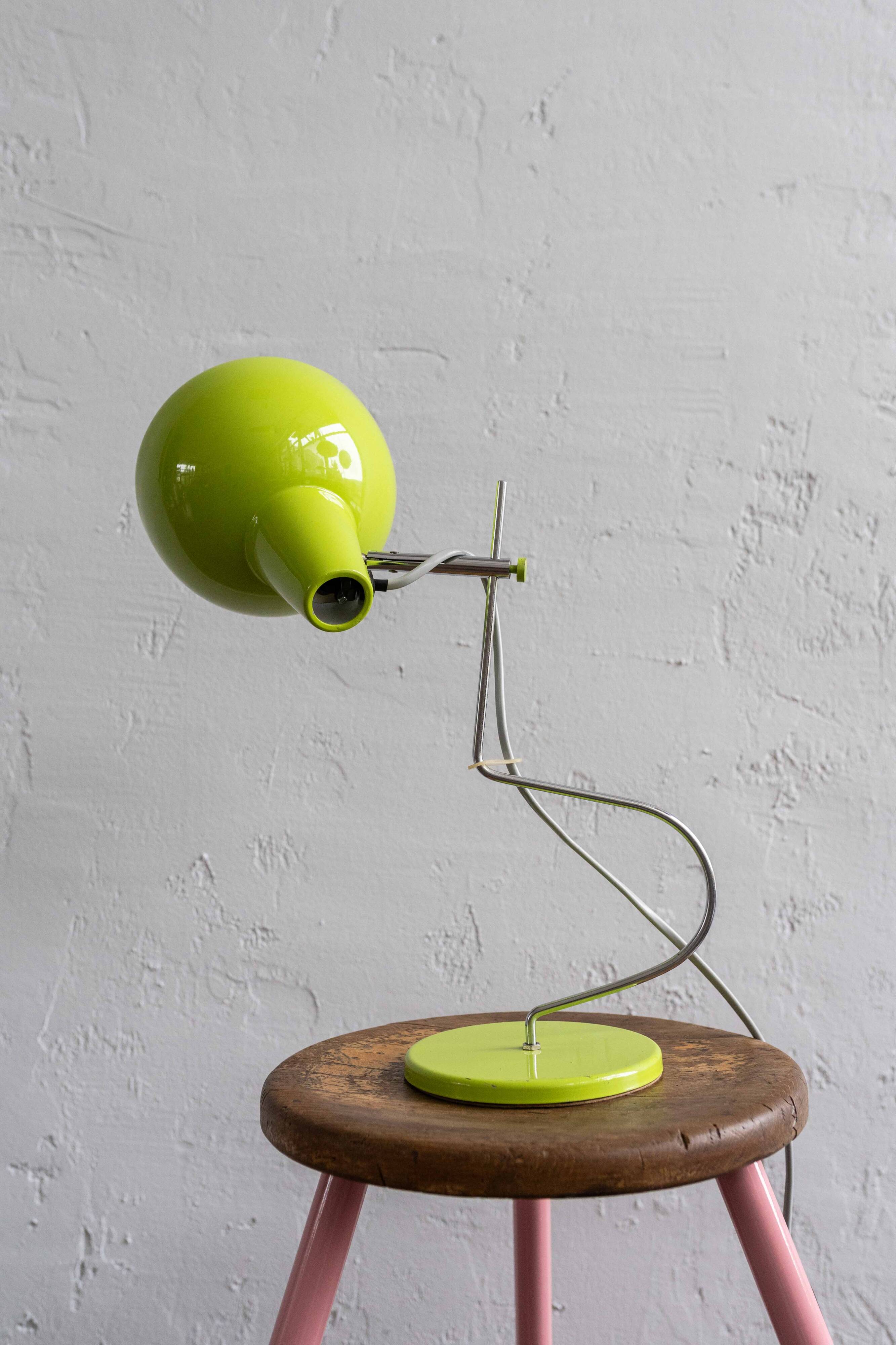 Vintage Green Czechoslovak Table Lamp By Lidokov, 1970s