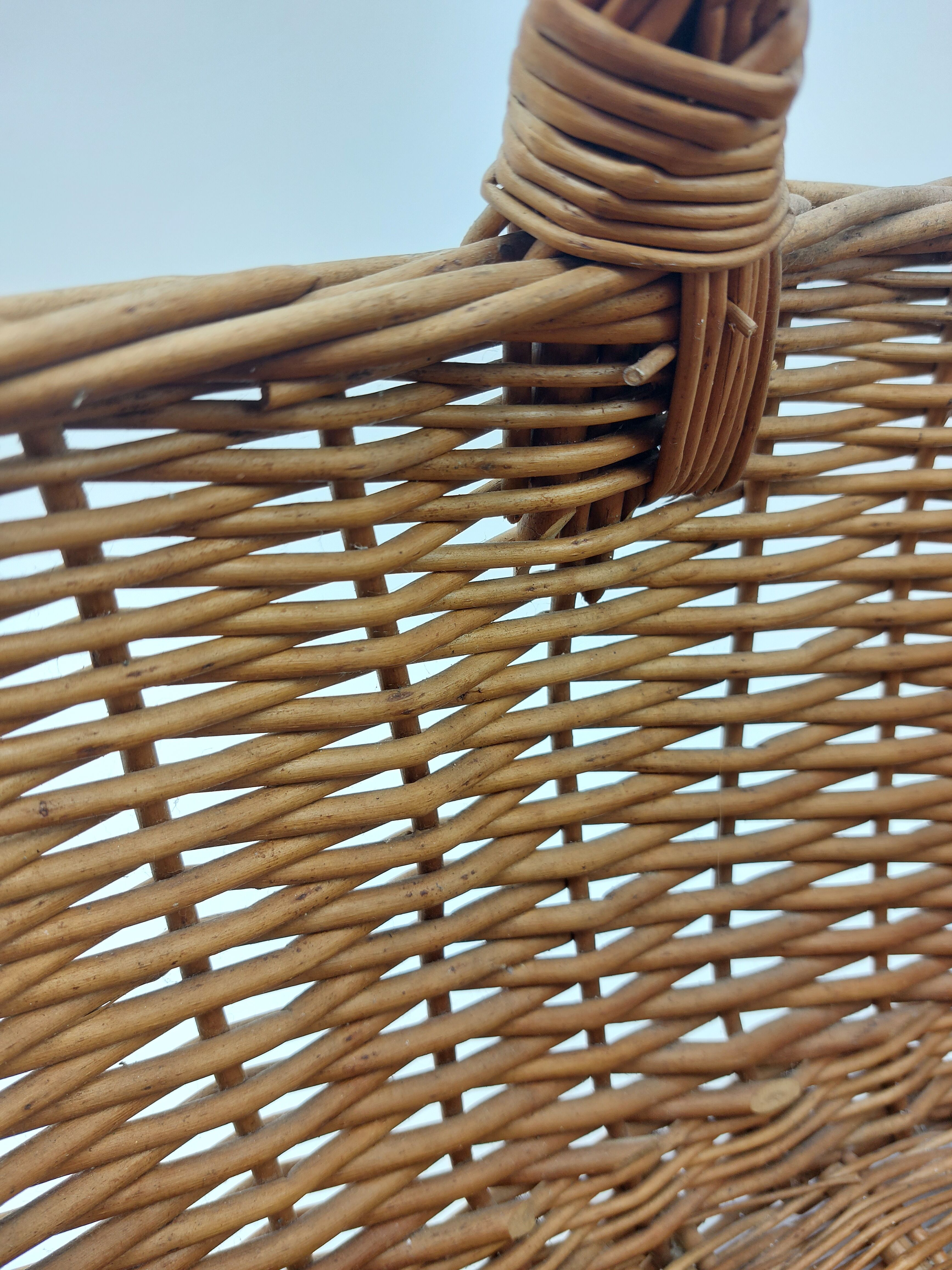 Vintage wicker basket
