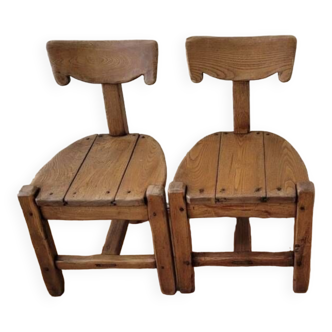Set vintage tuscan style dining table chairs