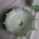 Suspensions abat jour opaline vert pastel