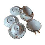 Limoges fine porcelain cups and saucers