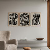 Set of 3 abstract giclee prints, 50x70
