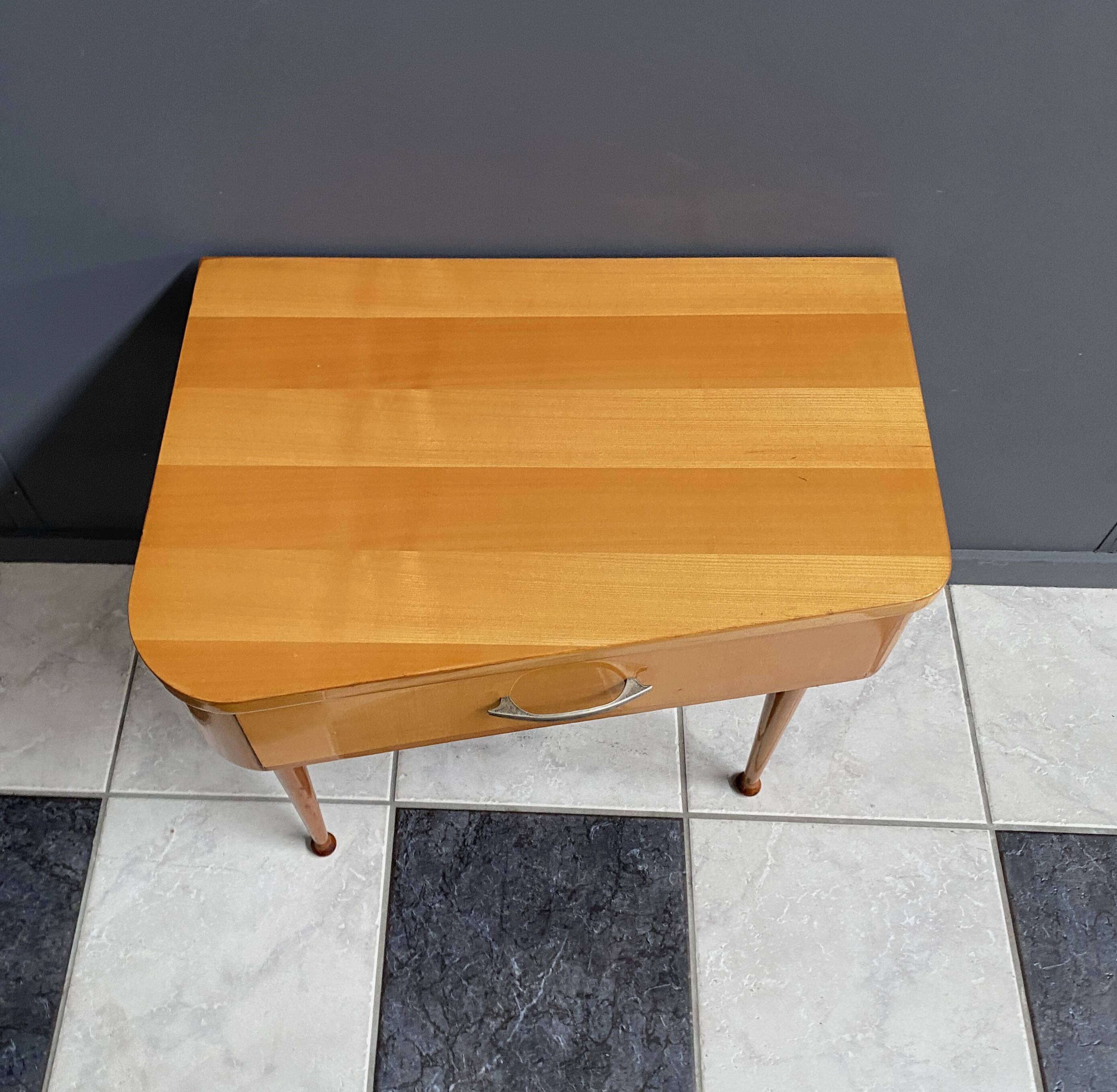 small hallway cabinet in unusual shape 1960s
