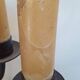 7-arm wrought iron candlestick - H 57 cm - large candle - antique