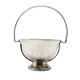 Art Deco sugar bowl, silver-plated brass, Poland, 1920s