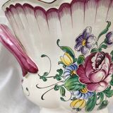 Cache-pot ou seau à glace à décor polychrome de type lunéville
