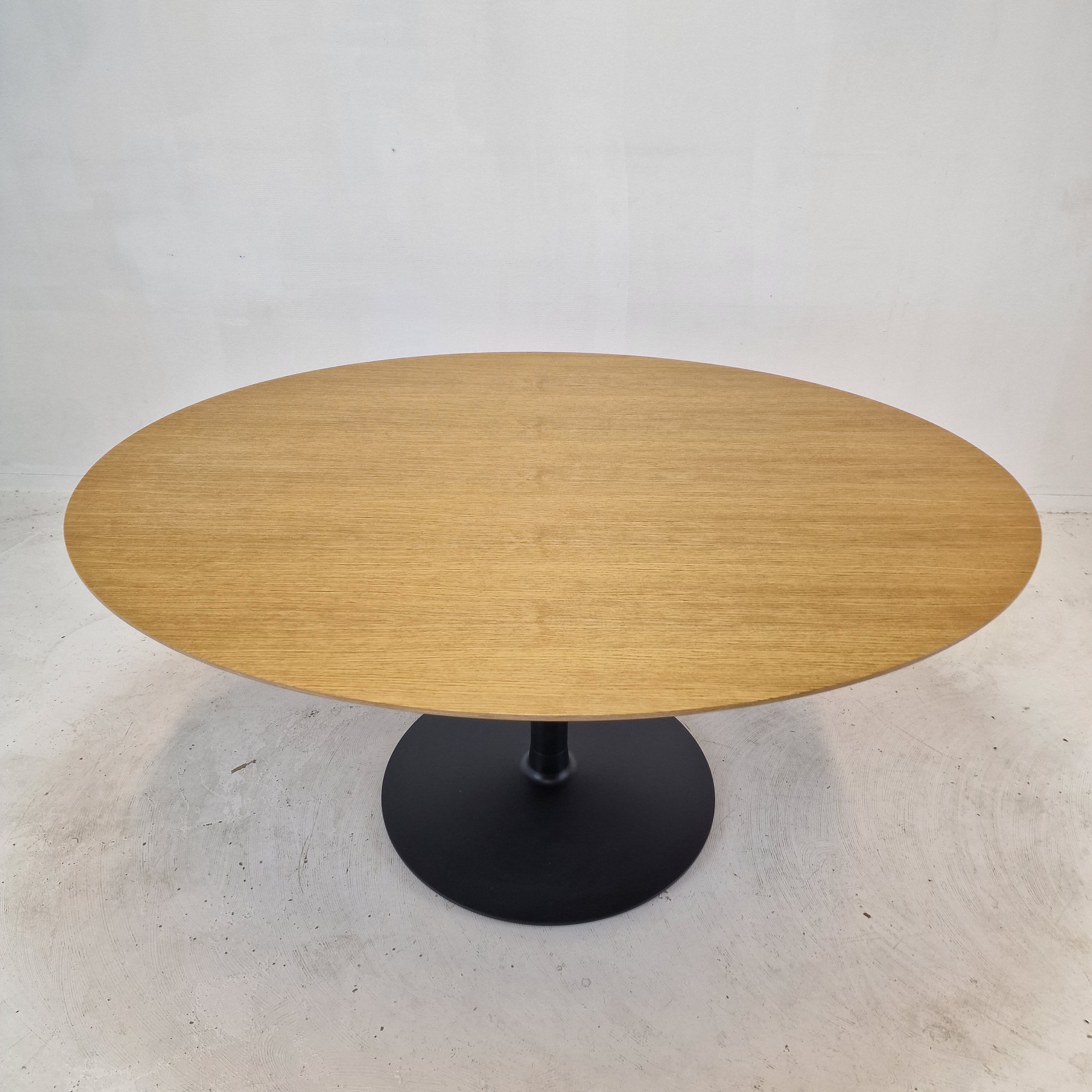 Oval Oak Dining Table by Pierre Paulin for Artifort