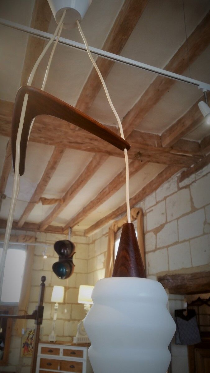 Scandinavian boomerang chandelier