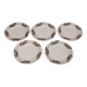 Set of 5 old plates vintage dessert badonvillers madeleine