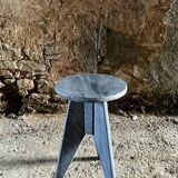 Tabouret en bois vintage de style rustique