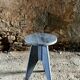 Vintage rustic style wooden stool