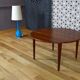 Scandinavian coffee coffee table in teck 1960