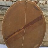 Art deco-style oval mirror 71x56cm