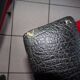 Armchairs skai black and red fabric vintage 70