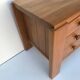 Commodus in solid elm, Maison Regain, 1970s
