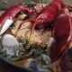Portuguese Palissy plate depicting a lobster, 19th century