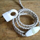 Rope and sandstone lamp
