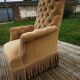 Padded gold toad chair