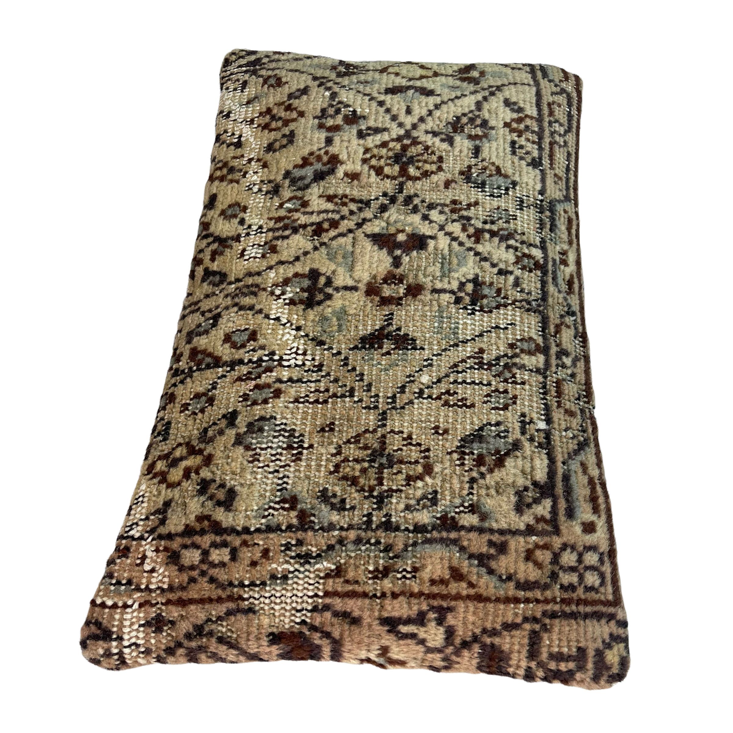 Vintage turkish rug cushion cover