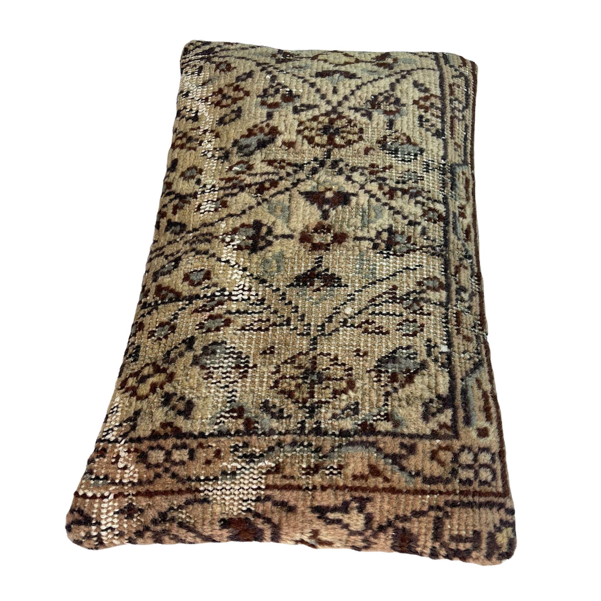 Housse de coussin de tapis turc vintage