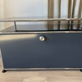 USM Haller TV cabinet in Anthracite Grey
