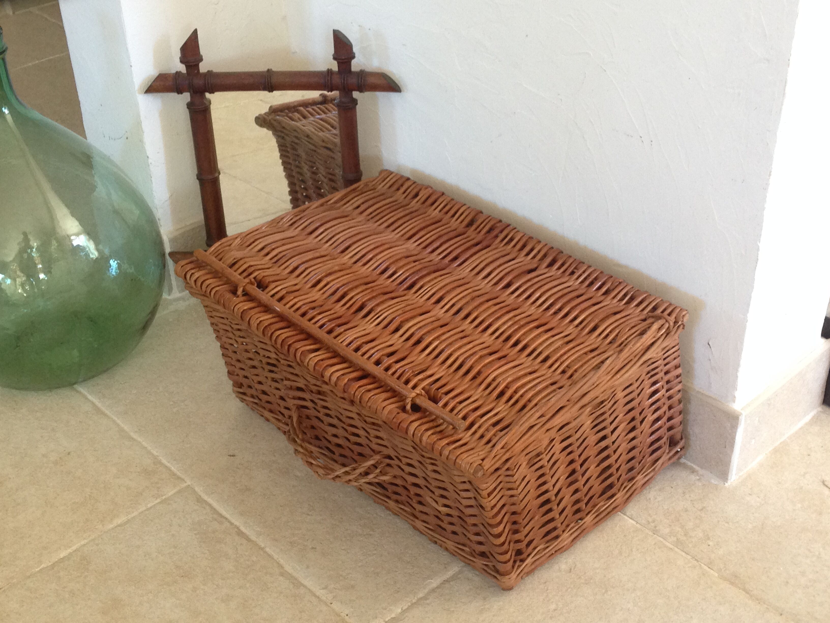 Vintage Wicker trunk