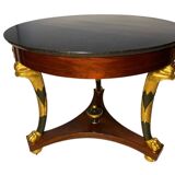 Grand guéridon aux corbins d’époque Empire