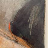 Expressionist portrait 1965 signed GR