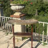 Louis XVI style mahogany kidney table