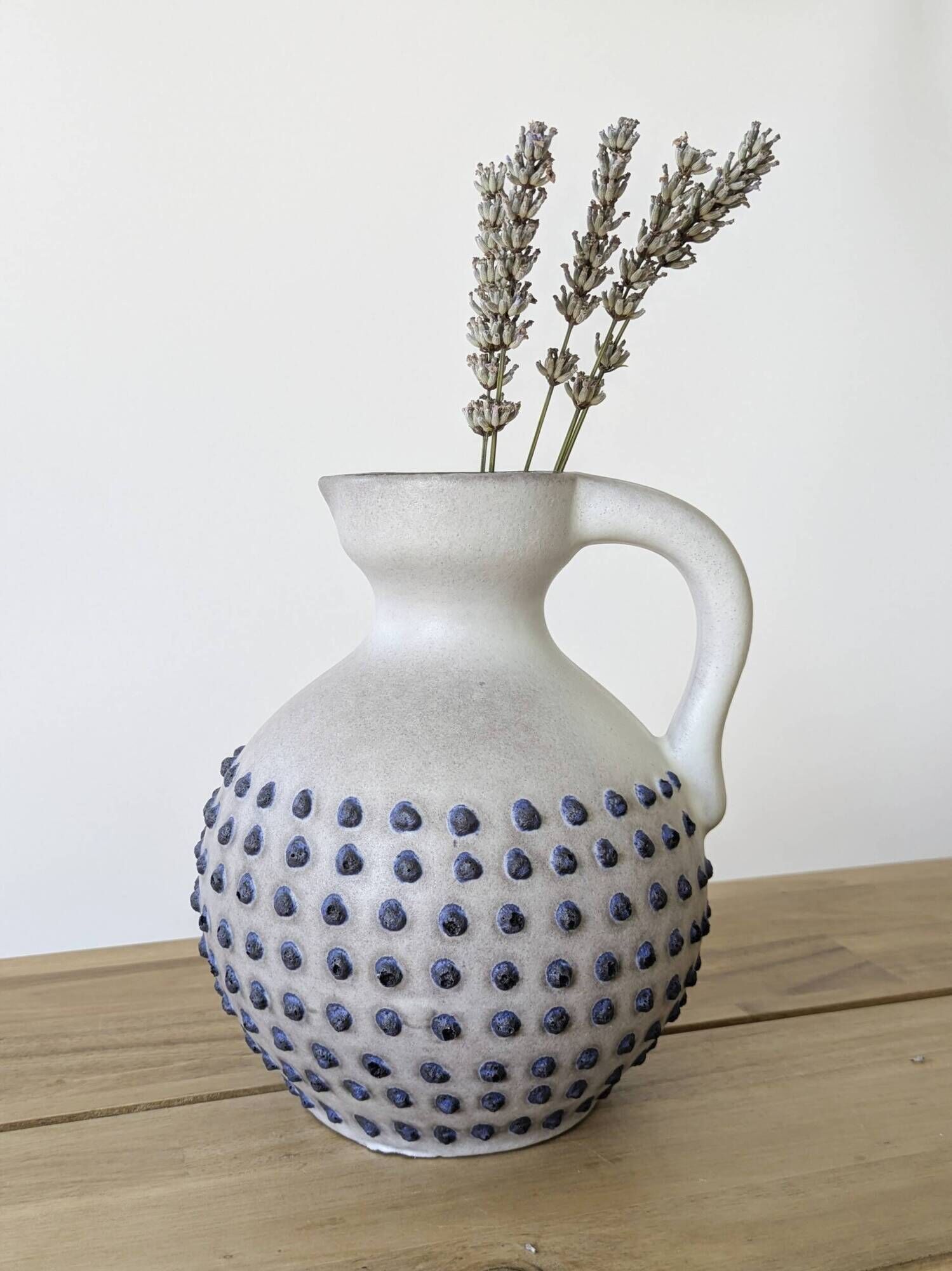 Marei mid-century ceramic jug vase, West Germany 1960s.