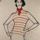 Illustration de mode 1957 par René Girard
