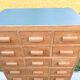Oak craft cabinet, 24 drawers