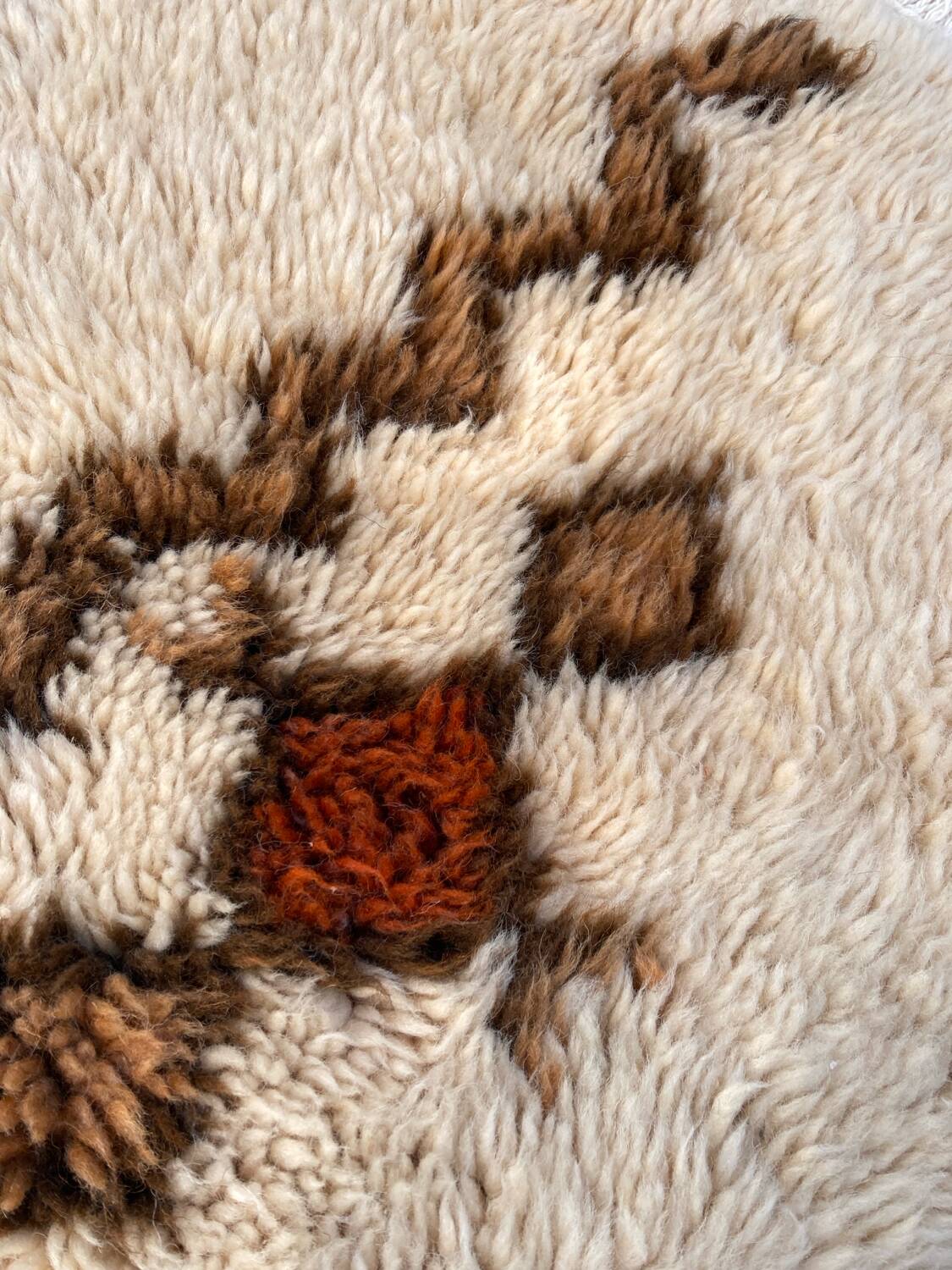 Vintage Berber wool rug