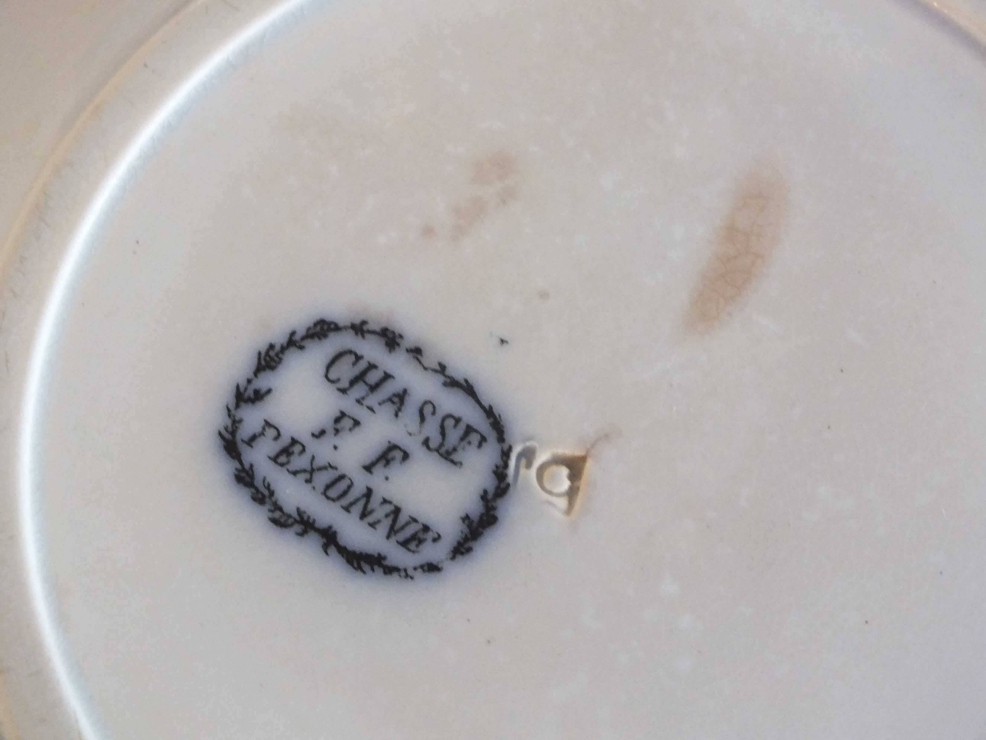 Duo of dessert plates Pexonne hunting service