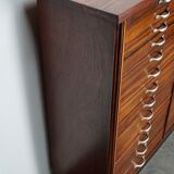 Vintage dutch mahogany jewelers / watchmakers cabinet, circa 1930