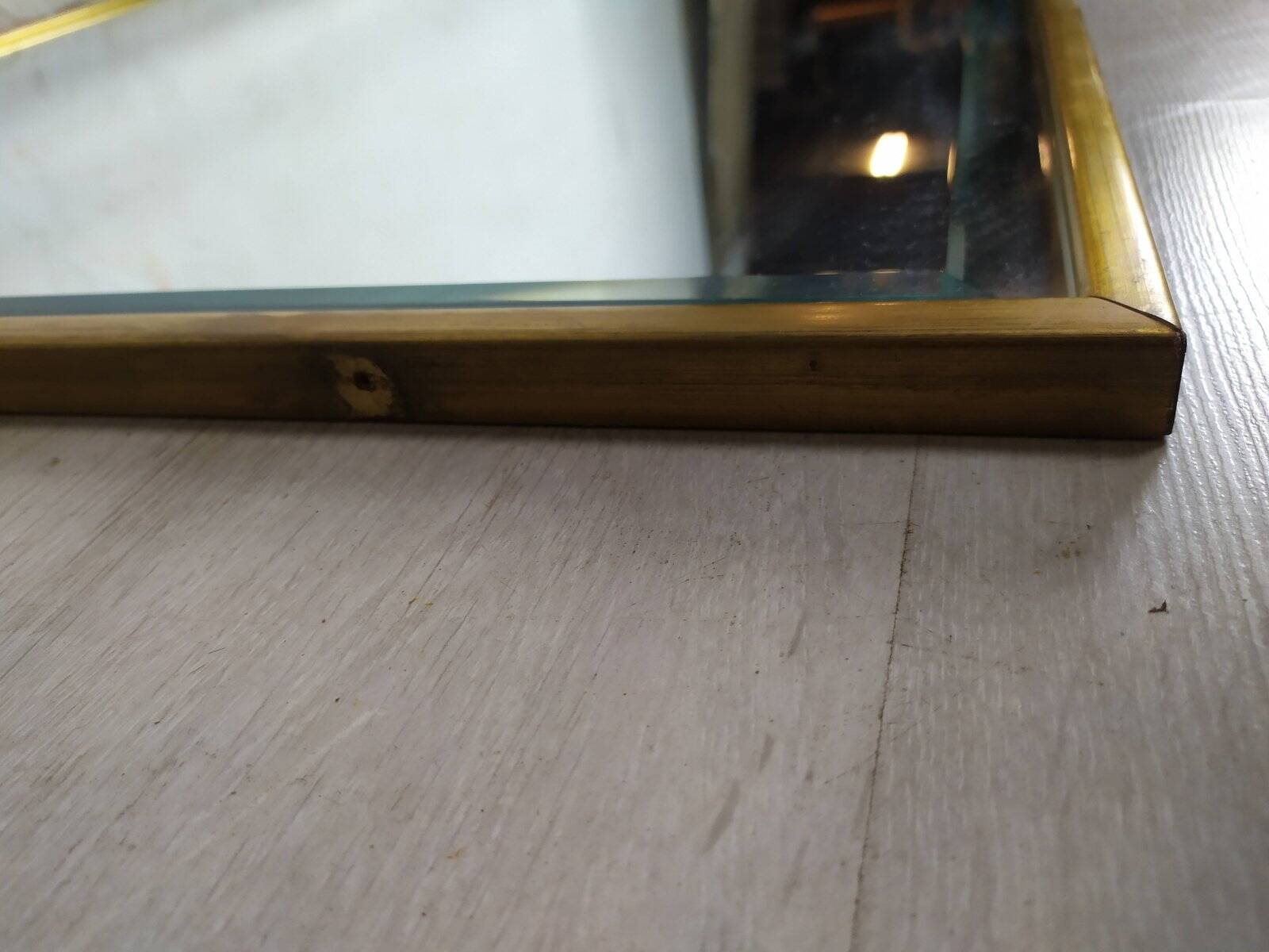 Vintage gold mirror, 1970s