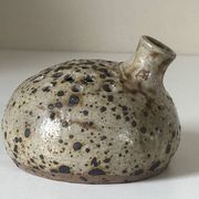 Vase céramique grès pyrité vintage design années 60
