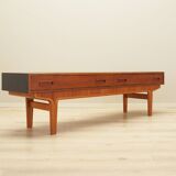 Lowboard en teck, design danois, années 1960, production : Danemark