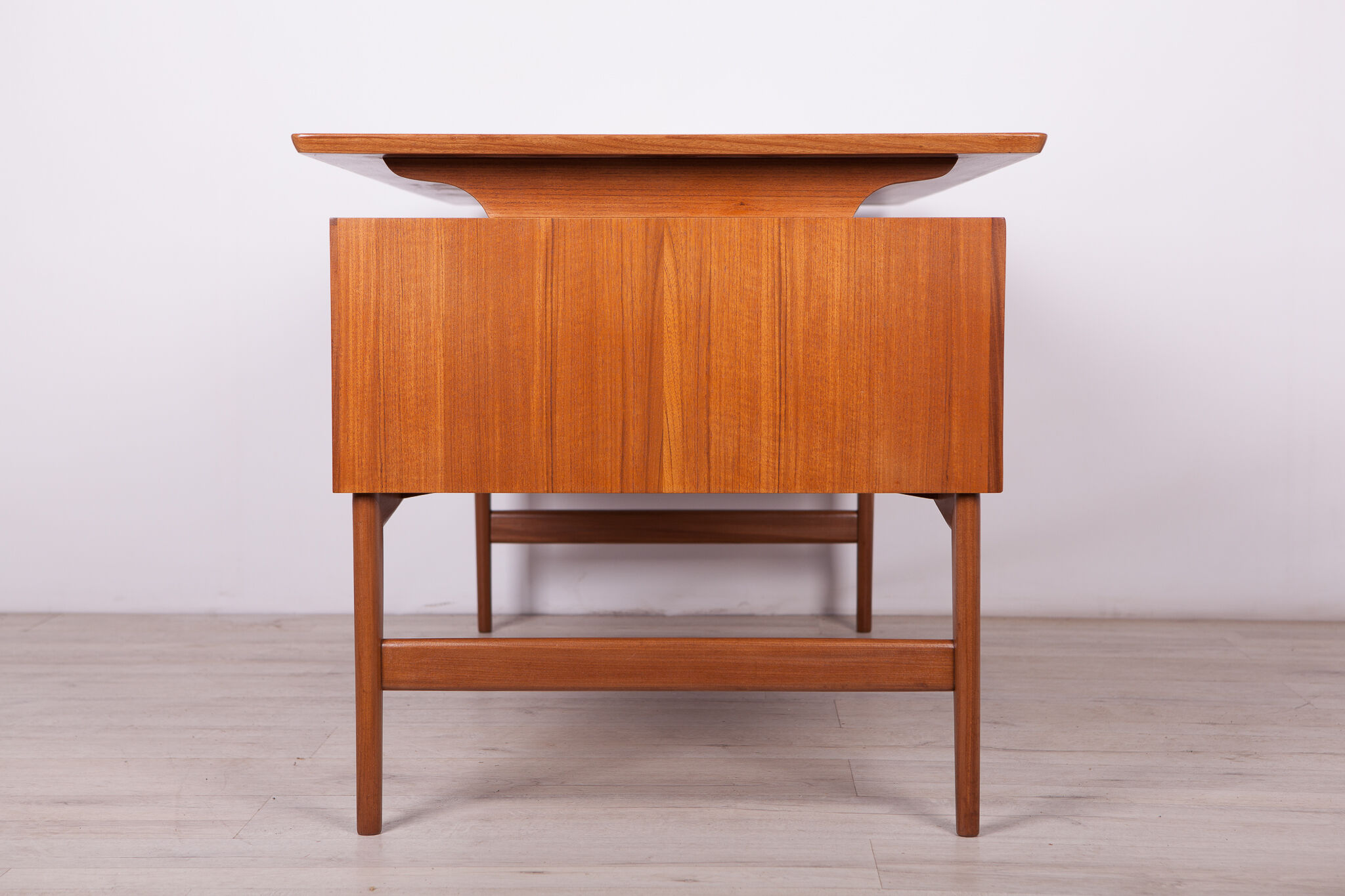 Mid-Century Freestanding Teak Desk, 1960s