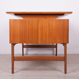 Mid-Century Freestanding Teak Desk, 1960s