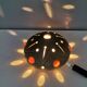 Small ceramic wall lamp (can also be used as a table lamp) space age style. Danish 1970s