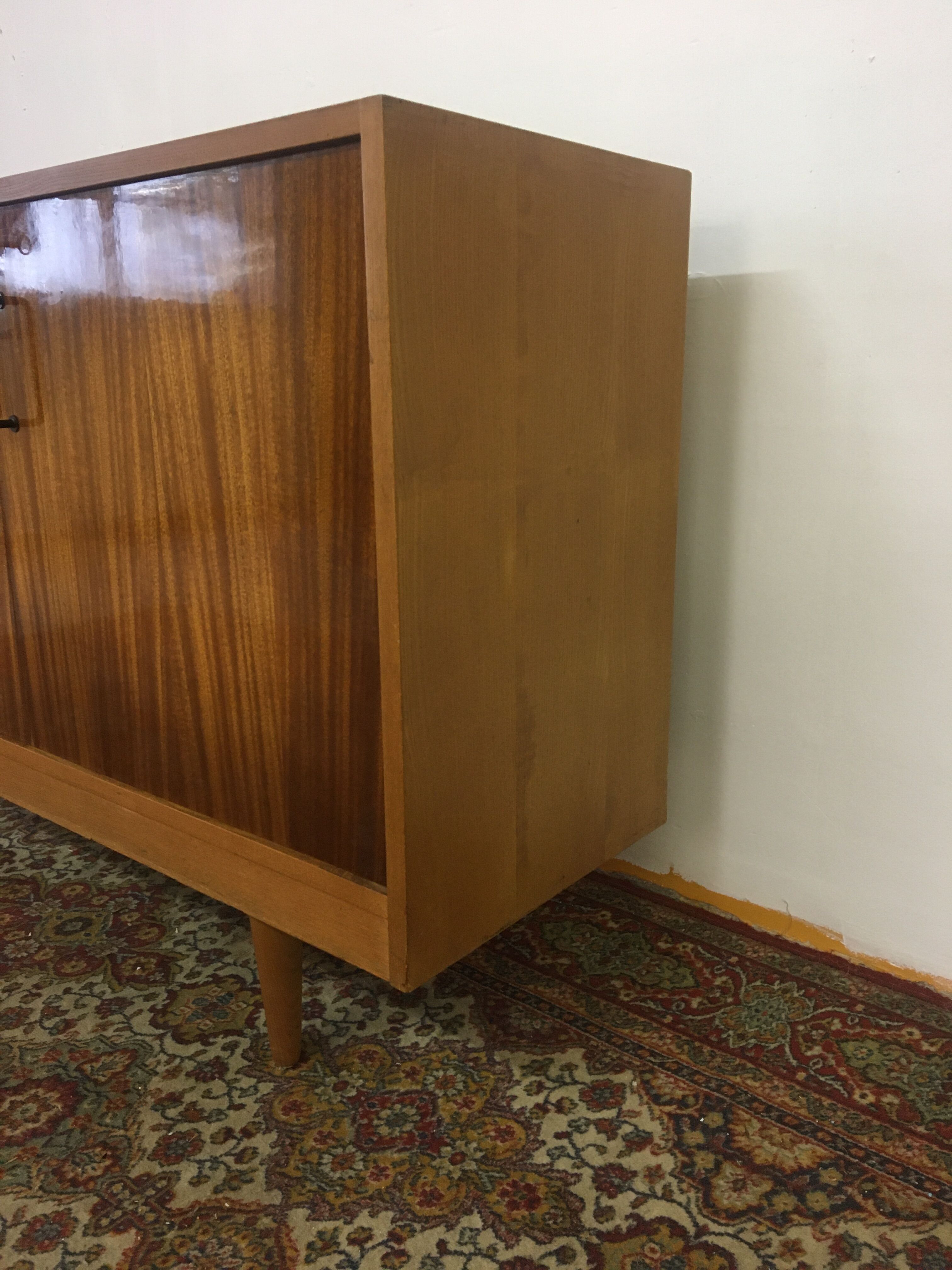 Light wood and rosewood buffet 60s