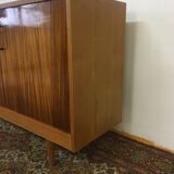 Buffet en bois clair et palissandre années 60