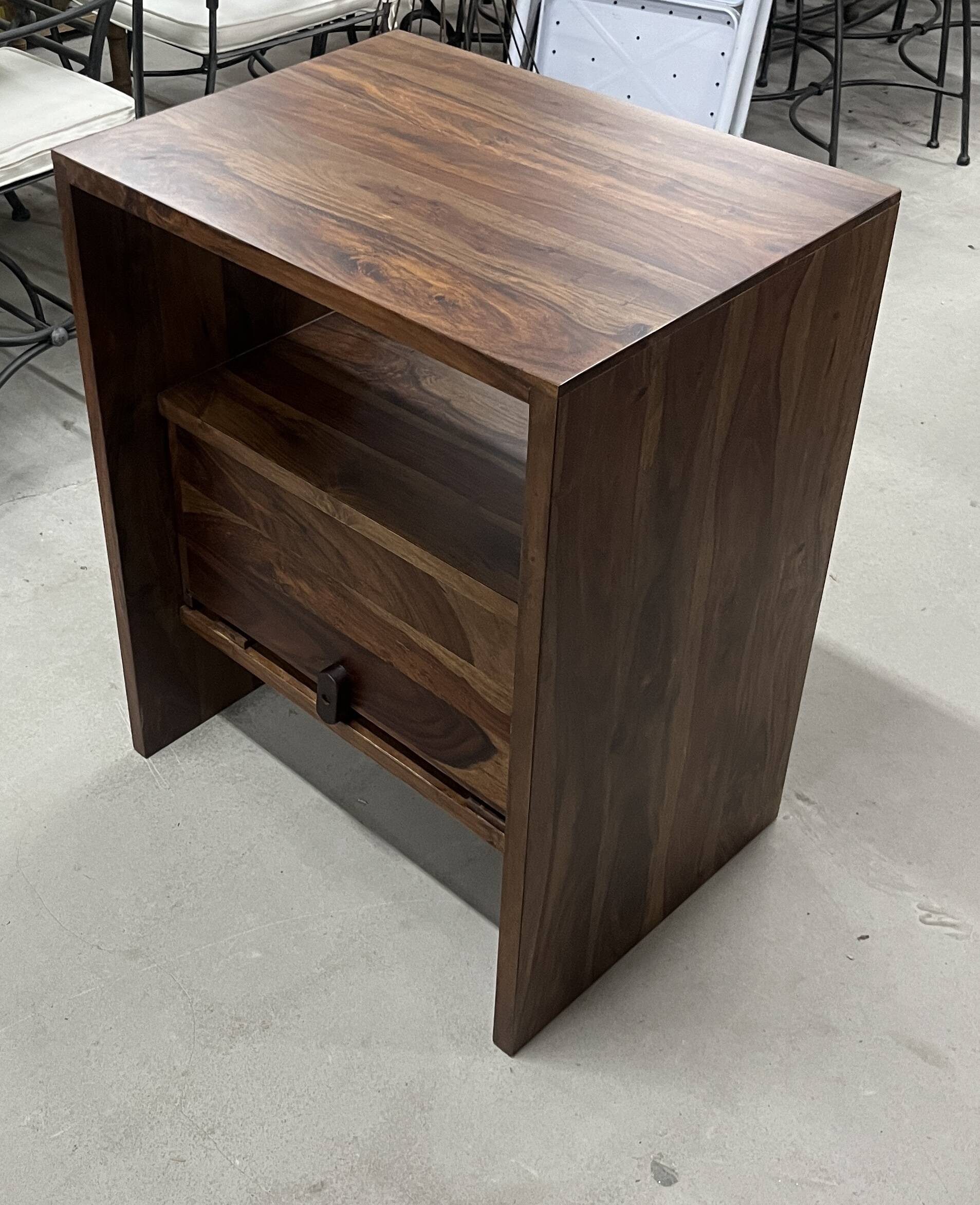 Rosewood vanity unit with one drawer
