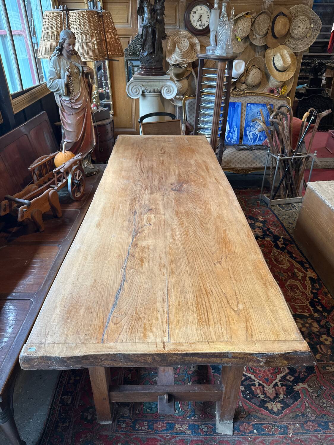 Oak farmhouse table